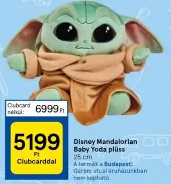 Tesco Disney Mandalorian Baby Yoda plüss 25cm ajánlat