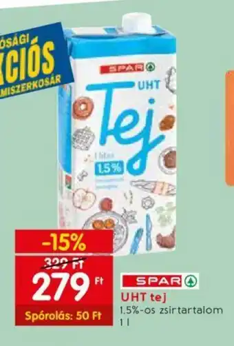Spar SPAR UHT tej 1l ajánlat