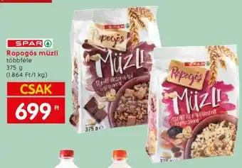 Spar SPAR Ropogós müzli többféle 375g ajánlat
