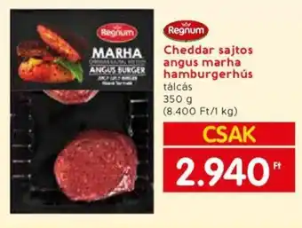 Spar Cheddar sajtos angus marha hamburgerhús 350g ajánlat