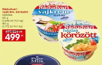 Spar Nádudvari vajkrém, körözött 135g ajánlat