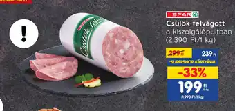 Spar Csülök felvágott 10dkg ajánlat