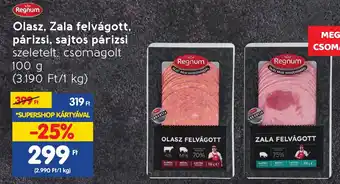 Spar Olasz, Zala felvágott, párizsi, sajtos párizsi 100g ajánlat