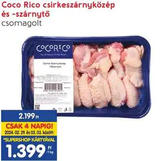 Spar Coco Rico csirkeszárnyközép és szárnytő 1kg ajánlat