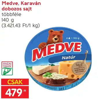 Spar Medve, Karaván dobozos sajt 140g ajánlat