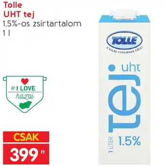 Spar Tolle UHT tej 1,5% 1l ajánlat