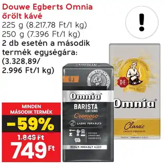 Spar Douwe Egberts Omnia őrölt kávé 225-250g ajánlat