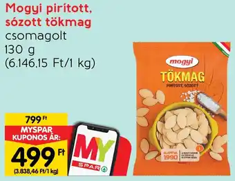 Spar Mogyi pirított, sózott tökmag 130g ajánlat
