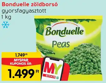Spar Bonduelle zöldborsó 1kg ajánlat
