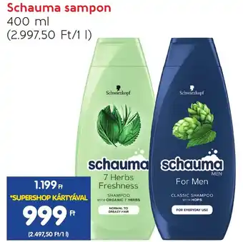 Spar Schauma sampon 400ml ajánlat