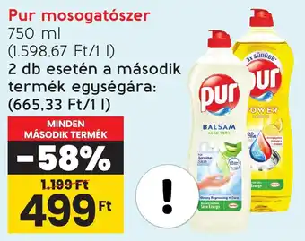 Spar Pur mosogatószer 750ml ajánlat