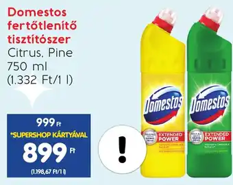 Spar Domestos fertőtlenítő tisztítószer 750ml ajánlat