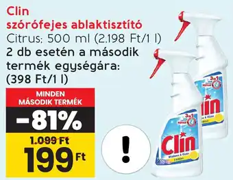 Spar Clin szórófejes ablaktisztító 500ml ajánlat