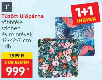 Tűzött ülőpárna 42x42x7cm