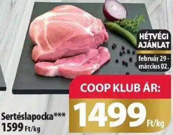 Coop Sertéslapocka 1kg ajánlat