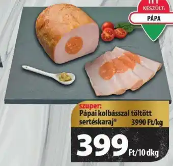 Pápai kolbásszal töltött sertéskaraj 10dkg