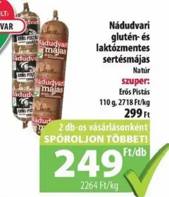 Coop Nádudvari glutén és laktózmentes sertésmájas 110g ajánlat