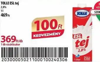 Coop TOLLE ESL tej 2,8% 1l ajánlat