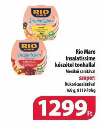 Coop Rio Mare Insalatissime készétel tonhallal 160g ajánlat
