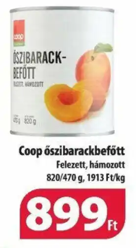 Coop Coop őszibarackbefőtt 470-820g ajánlat