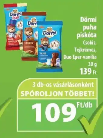 Coop Dörmi puha piskóta 30g ajánlat