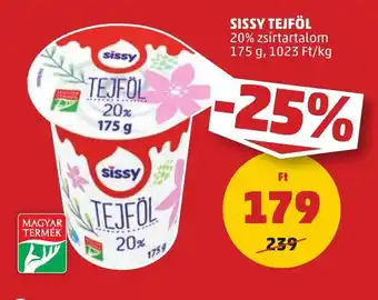 PENNY SISSY TEJFÖL 20% 175g ajánlat