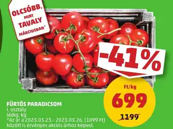 PENNY FÜRTÖS PARADICSOM 1kg ajánlat