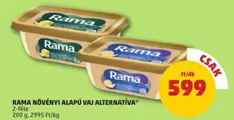 PENNY RAMA NÖVÉNYI ALAPÚ VAJ ALTERNATÍVA 200g ajánlat