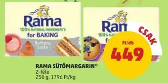 PENNY RAMA SÜTŐMARGARIN 250g ajánlat