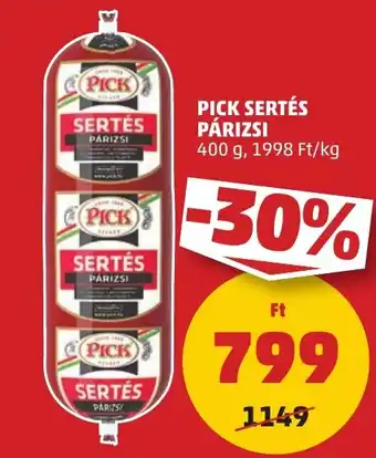 PENNY PICK SERTÉS PÁRIZSI 400g ajánlat