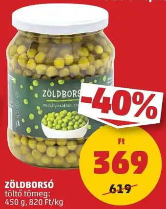 PENNY ZÖLDBORSÓ 450g ajánlat