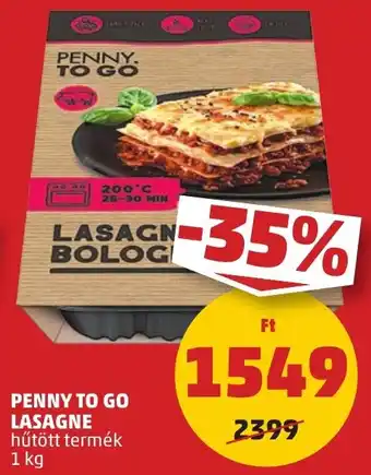 PENNY PENNY TO GO LASAGNE 1kg ajánlat