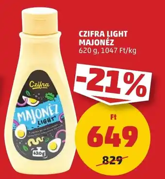 PENNY CZIFRA LIGHT MAJONÉZ 620g ajánlat