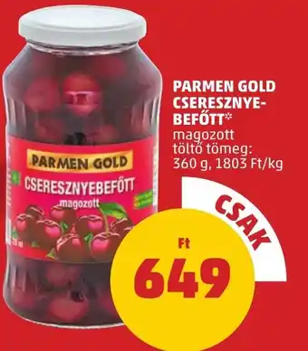 PARMEN GOLD CSERESZNYEBEFŐTT 360g