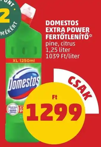 PENNY DOMESTOS EXTRA POWER FERTŐTLENÍTŐ 1,25l ajánlat