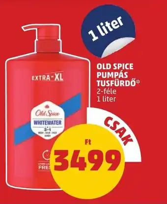 PENNY OLD SPICE PUMPÁS TUSFÜRDŐ 1l ajánlat