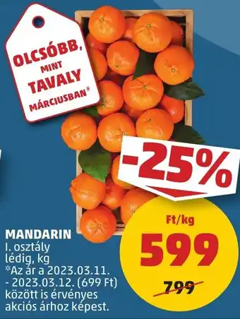 PENNY MANDARIN 1kg ajánlat