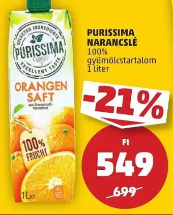 PENNY PURISSIMA NARANCSLÉ 1l ajánlat