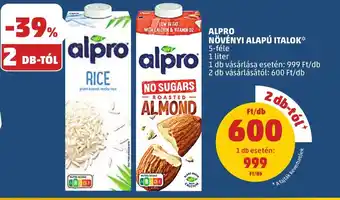 ALPRO NÖVÉNYI ALAPÚ ITALOK 1l