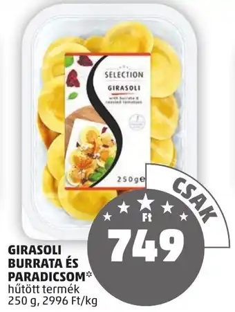 PENNY GIRASOLI BURRATA ÉS PARADICSOM 250g ajánlat