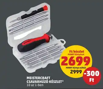PENNY MEISTERCRAFT CSAVARHÚZÓ KÉSZLET ajánlat