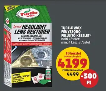 PENNY TURTLE WAX FÉNYSZÓRÓ FELÚJÍTÓ KÉSZLET ajánlat