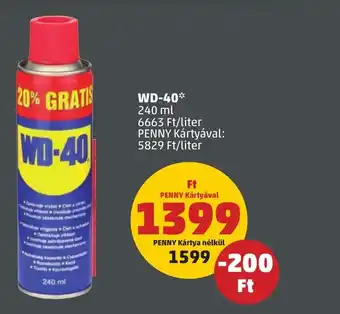 PENNY WD 40 240ml ajánlat