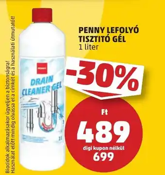 PENNY PENNY LEFOLYÓ TISZTITÓ GÉL 1 l ajánlat