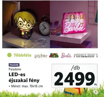 Lidl Paladone LED es éjszakai fény ajánlat