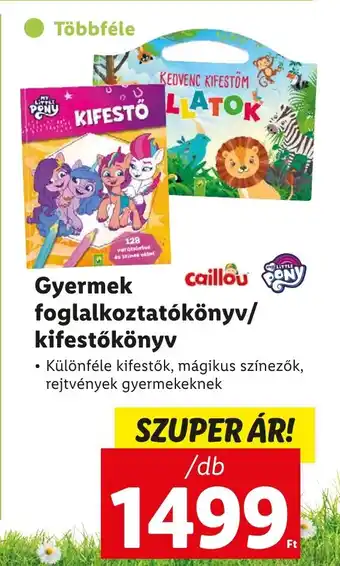 Gyermek foglalkoztatókönyv kifestőkönyv