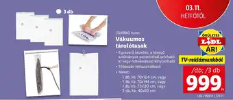 Lidl LIVARNO home Vákuumos tárolótasak ajánlat