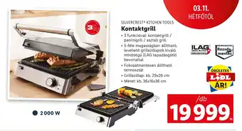 Lidl SILVERCREST KITCHEN TOOLS Kontaktgrill ajánlat