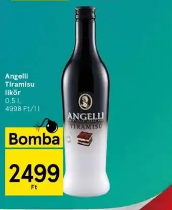 Tesco Angelli Tiramisu likör 0,5l ajánlat