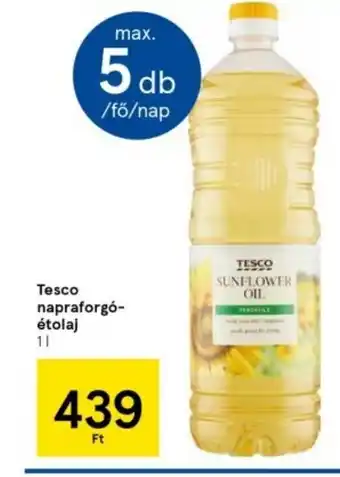 Tesco Tesco napraforgó-étolaj 1l ajánlat